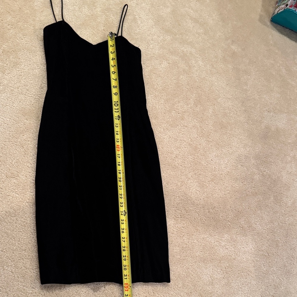 Chic Black Spaghetti Strap Midi Dress